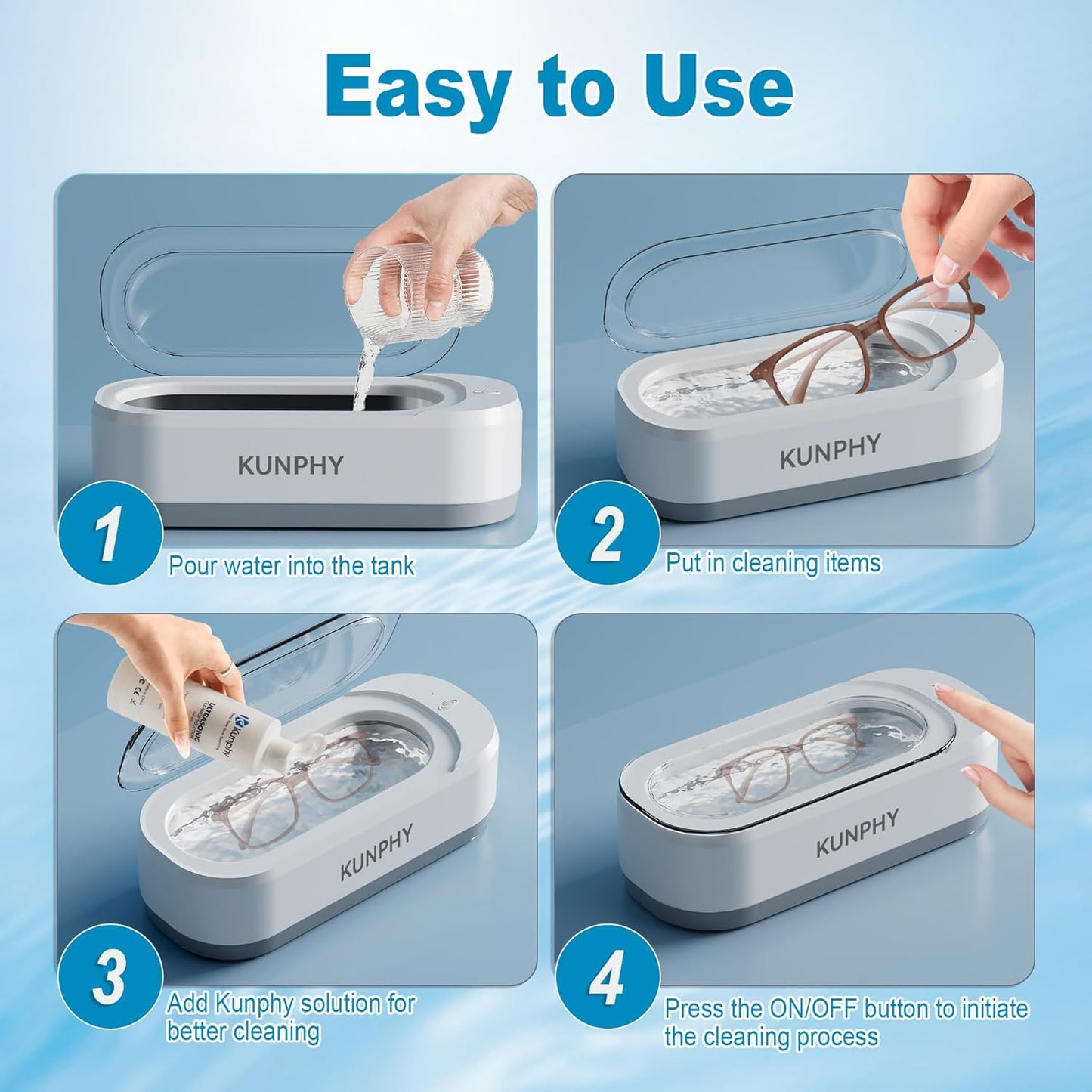 Multifunctional Ultrasonic Cleaner for Jewelry