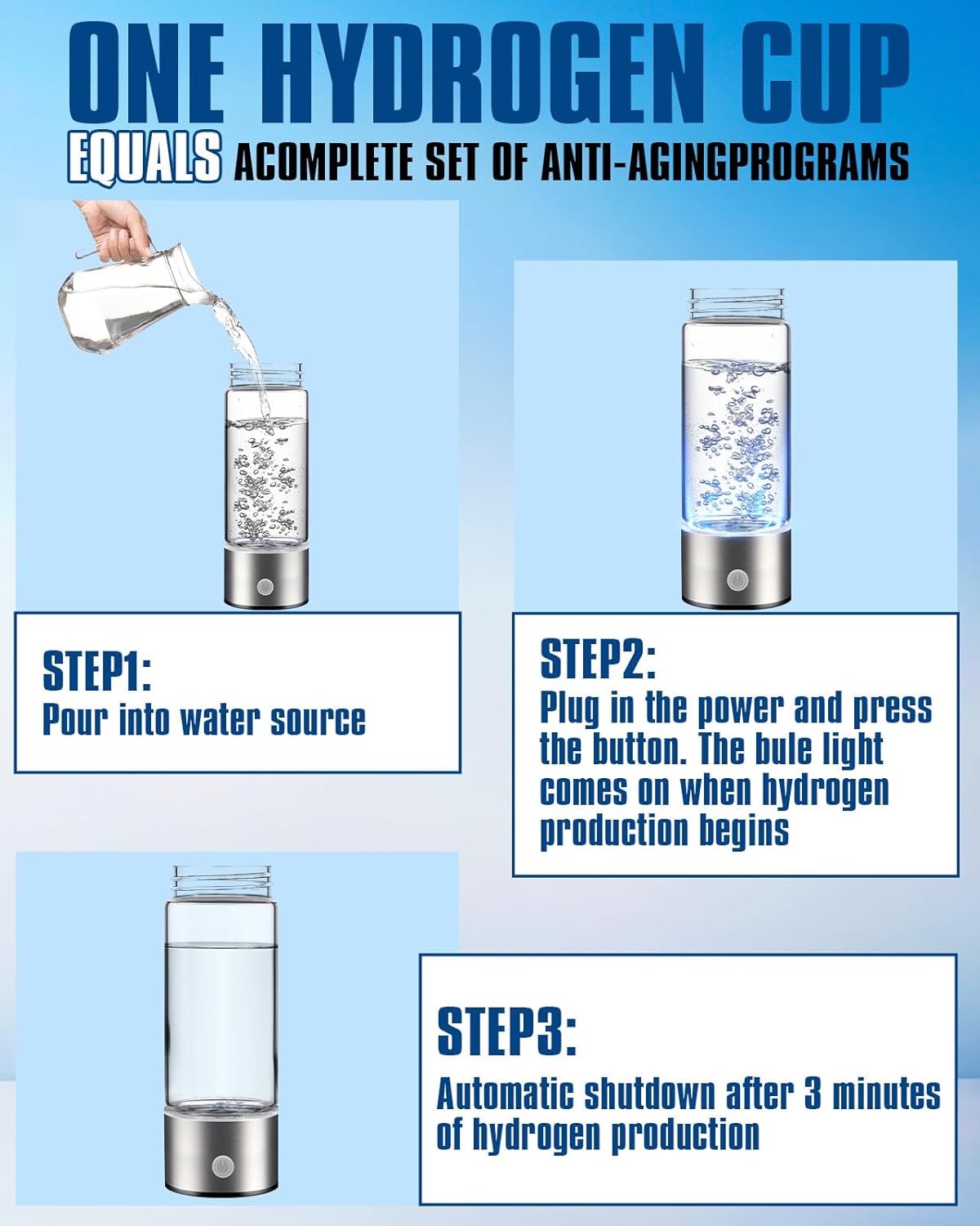 Hydrogen Water Bottle