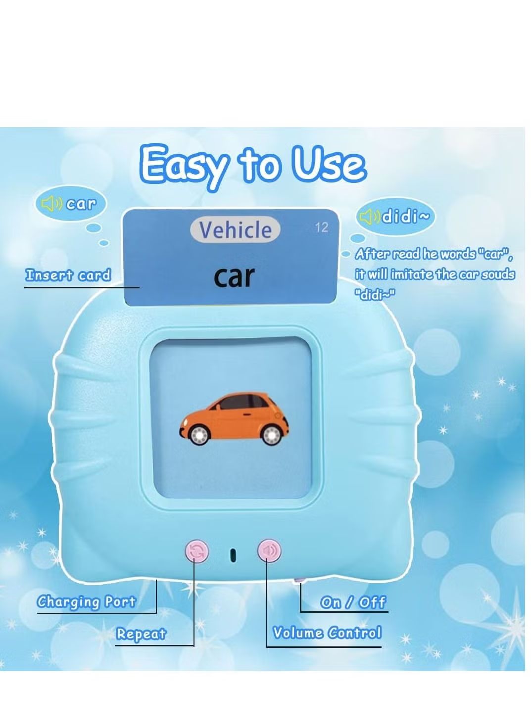 Toddler learning flash cards