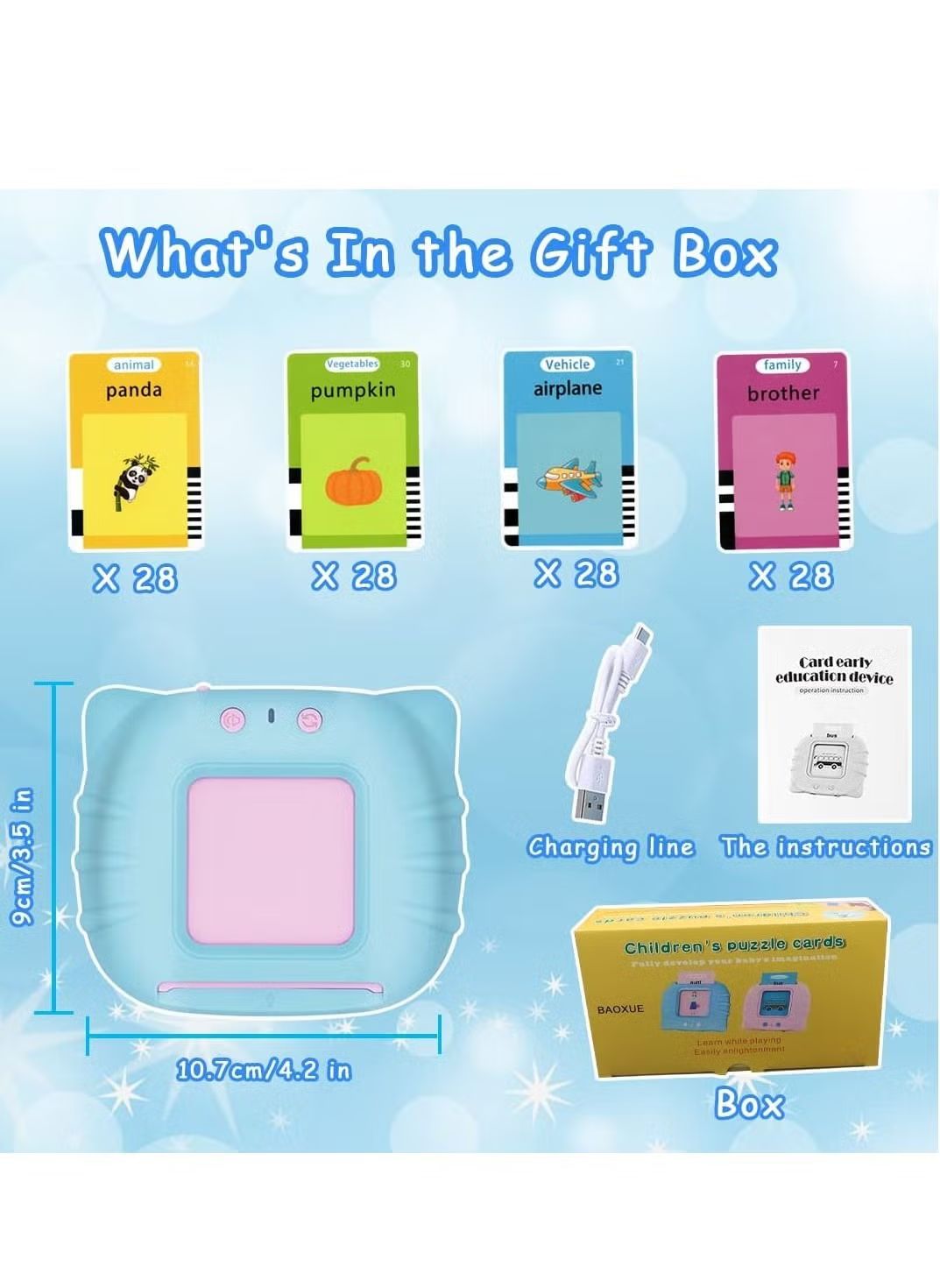 Toddler learning flash cards