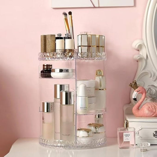 360 Rotating Acrylic Cosmetic Organizer