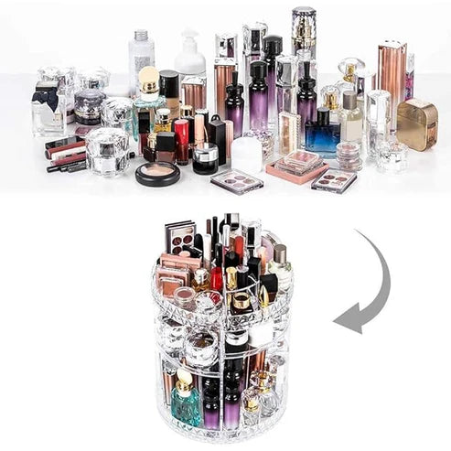 360 Rotating Acrylic Cosmetic Organizer