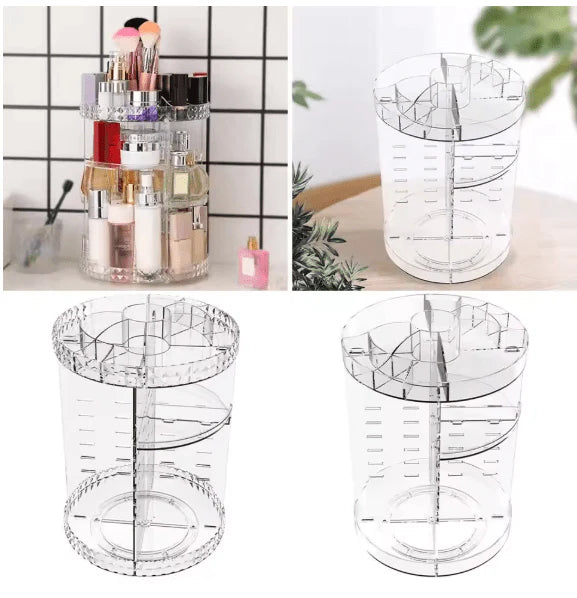 360 Rotating Acrylic Cosmetic Organizer